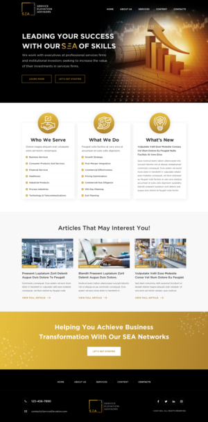 Use your magic to make a startup company look established* | Web-Design von SAC-D