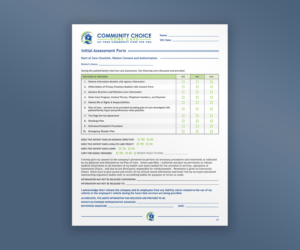 Community Choice Home Care-Nursing Assessment Form