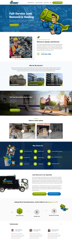  Home Page PSD Website Design - 1 Page * | Web Design by WebPixel