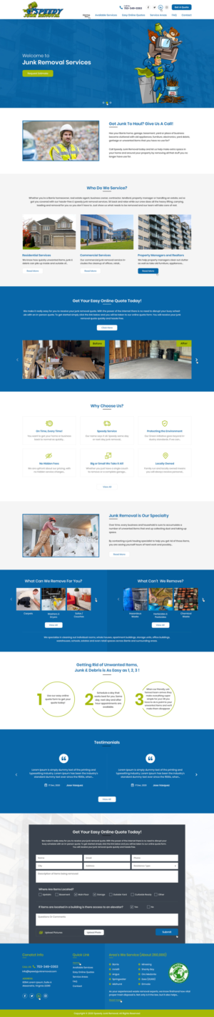  Home Page PSD Website Design - 1 Page * | Web Design by Ved Web Services