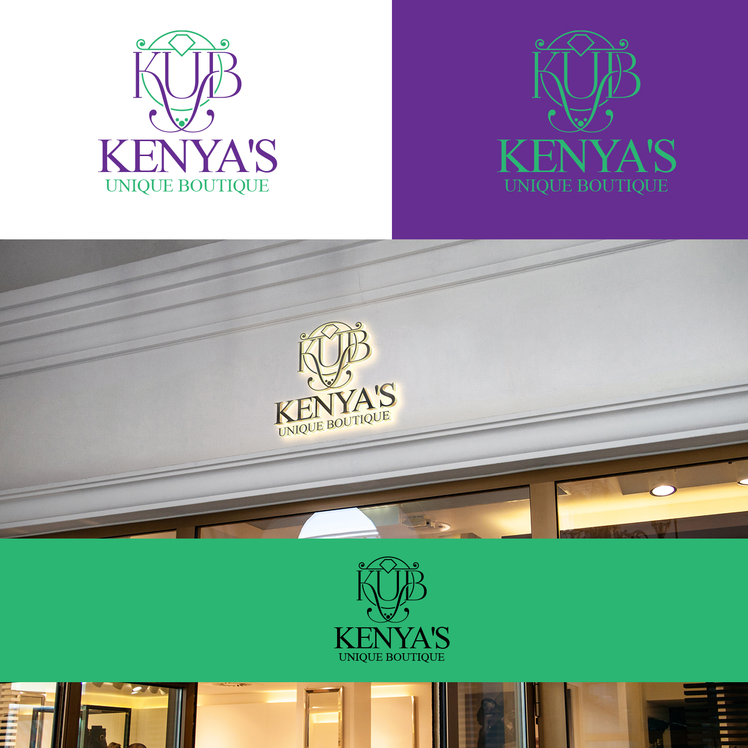 Diseño de Logo por Maxo-Biz para Kenya's Unique Boutique | Diseño #26041594