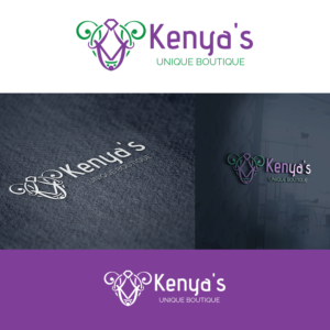 Diseño de Logo por Maxo-Biz para Kenya's Unique Boutique | Diseño: #26046886