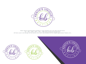 Diseño de Logo por Pro_DesignMaster para Kenya's Unique Boutique | Diseño: #26042078