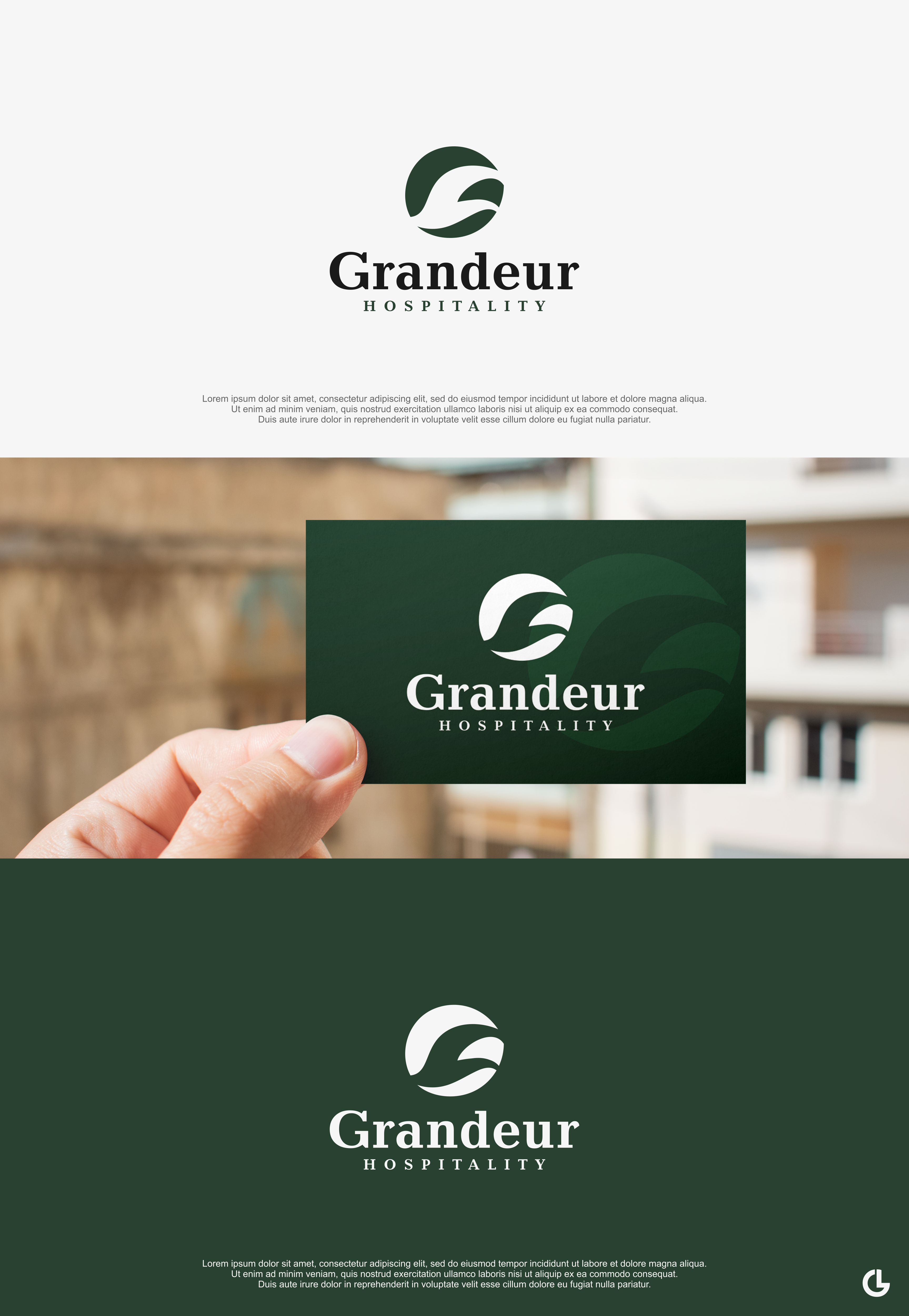 Diseño de Logo por R!CKY para Grandeur Hospitality | Diseño #26077019