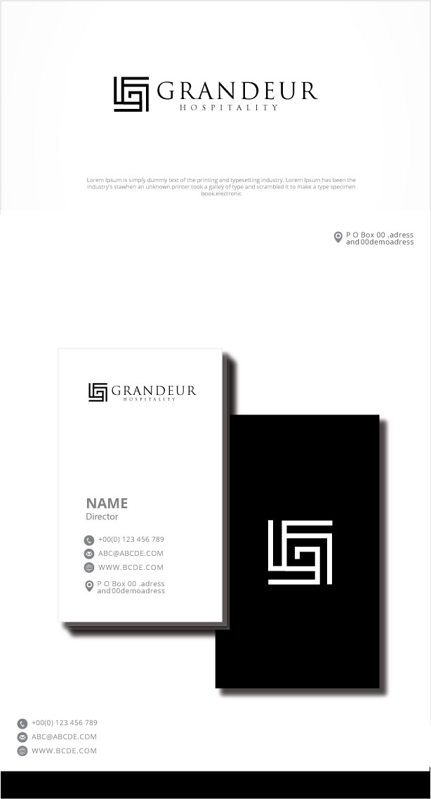 Logo Design by graphicevolution for Grandeur Hospitality | Design #26041451