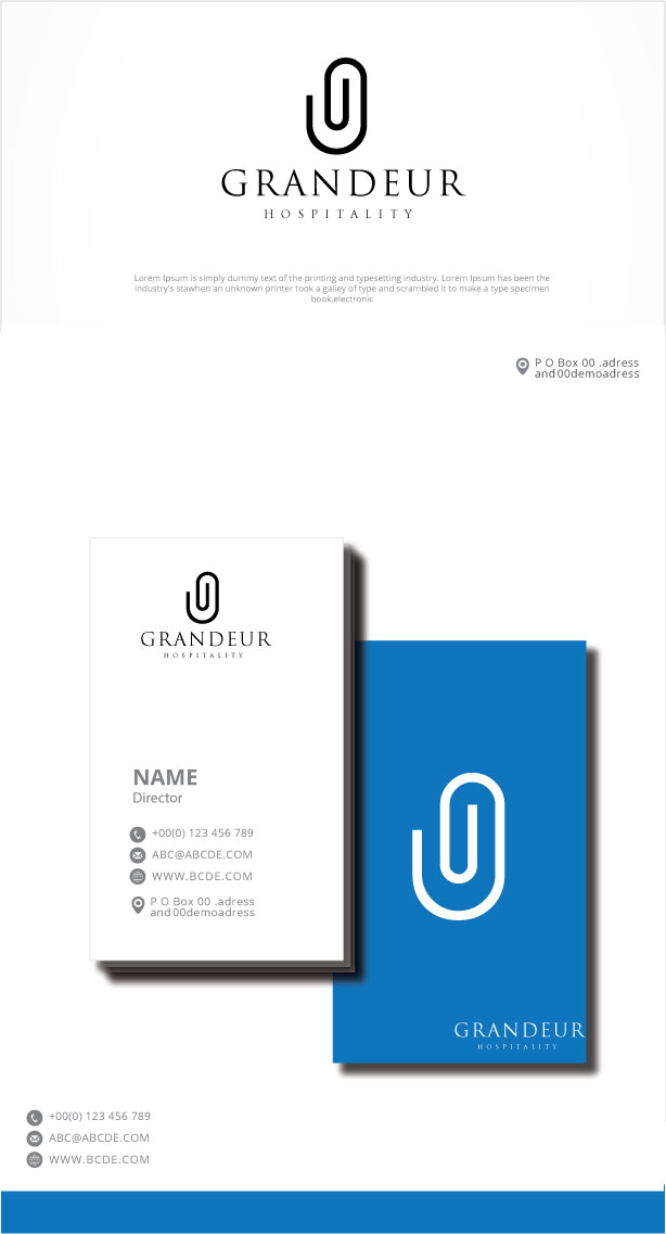 Logo Design by graphicevolution for Grandeur Hospitality | Design #26041453