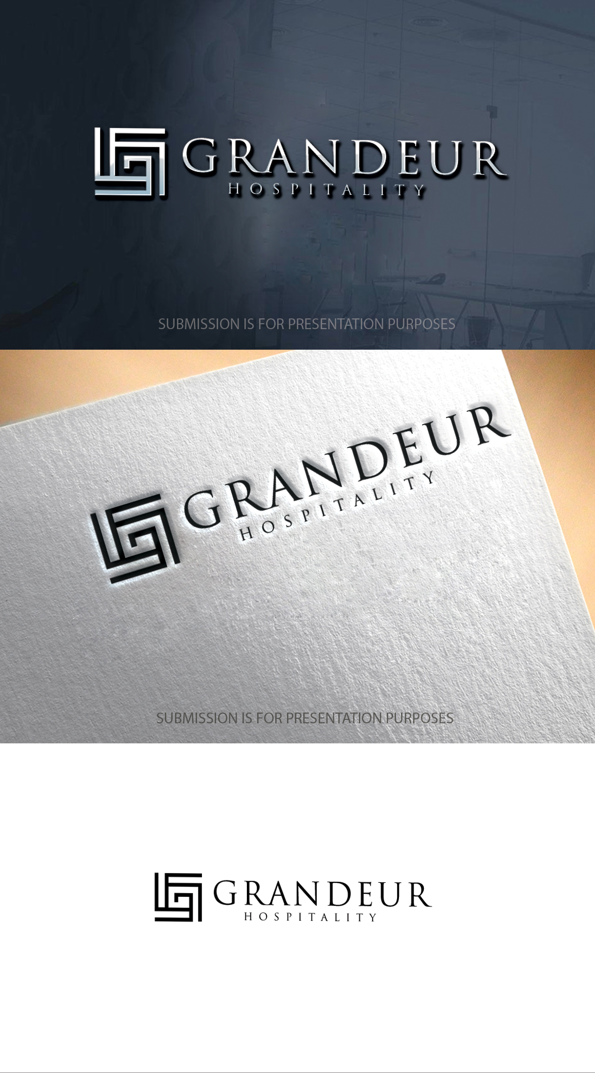 Logo Design by graphicevolution for Grandeur Hospitality | Design #26041458