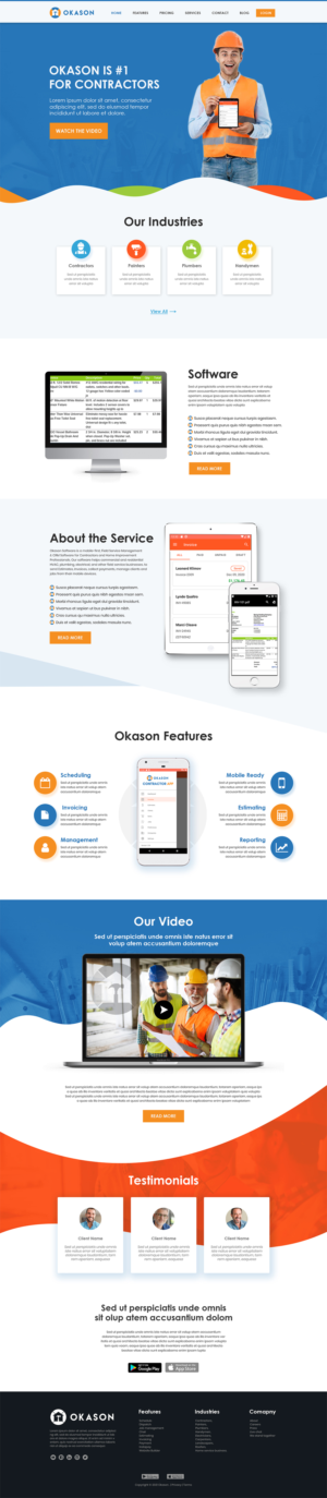 Web Design by MAHABA for Okason Software | Design #26042117