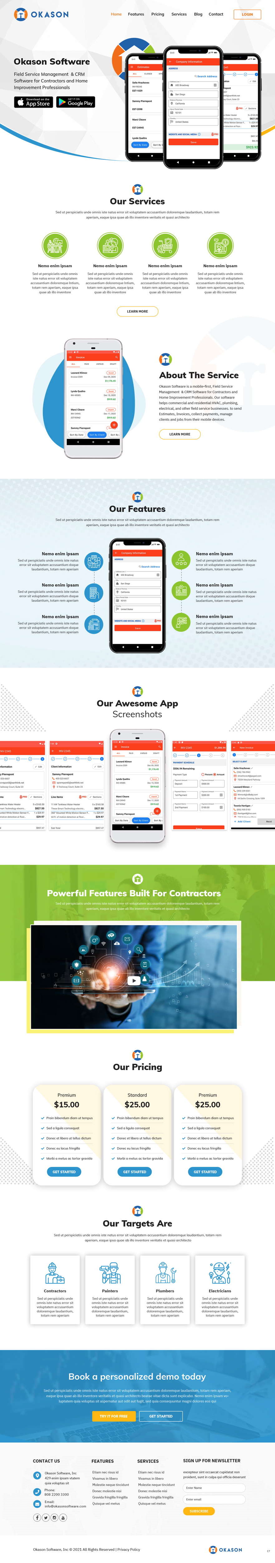 Web Design by pb for Okason Software | Design #26043222