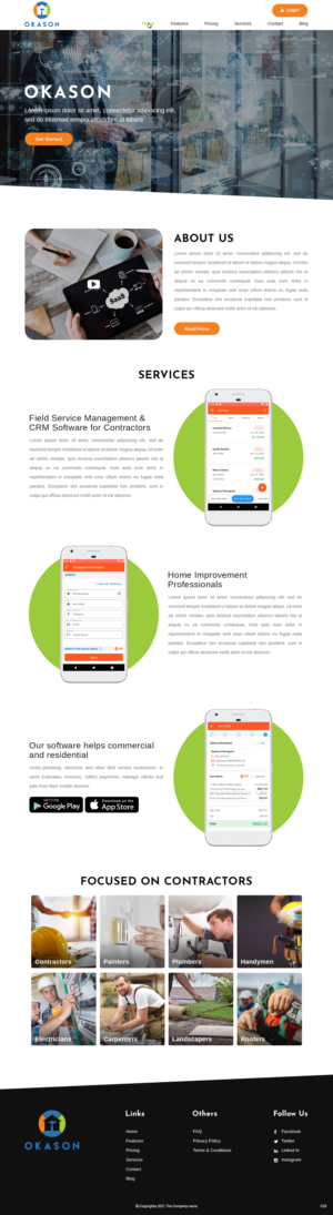 Web Design by pb for Okason Software | Design: #26043227