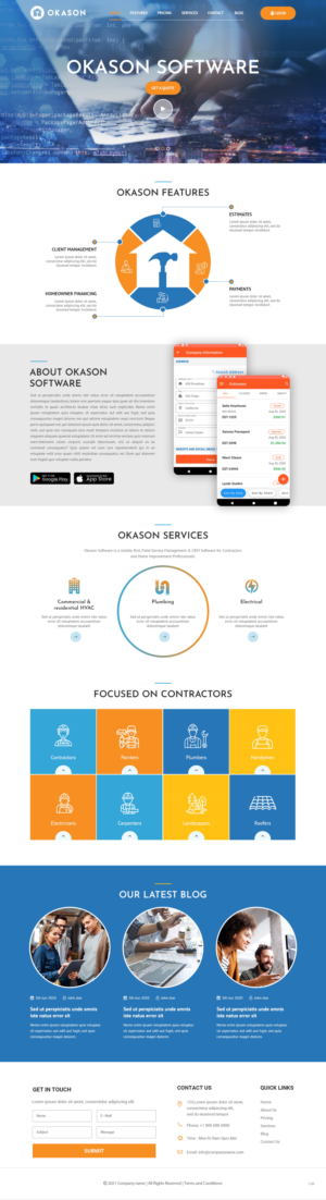 Web Design by pb for Okason Software | Design: #26043230