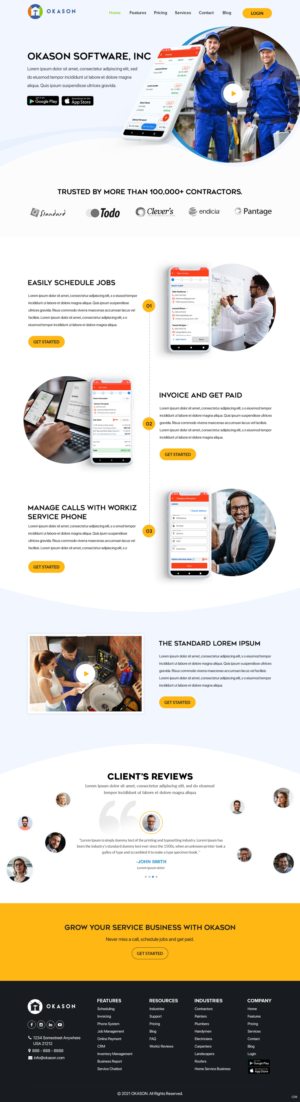 Web Design by pb for Okason Software | Design: #26043231