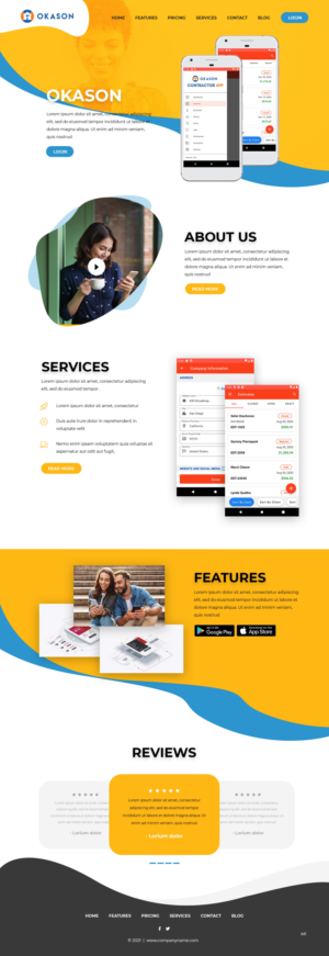Web Design by pb for Okason Software | Design: #26043239