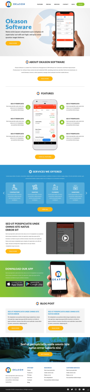 Web Design by pb for Okason Software | Design: #26043240