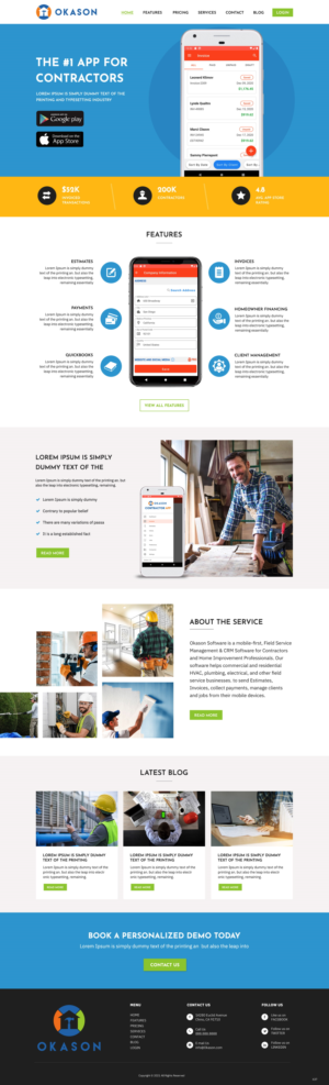 Web Design by pb for Okason Software | Design: #26043241