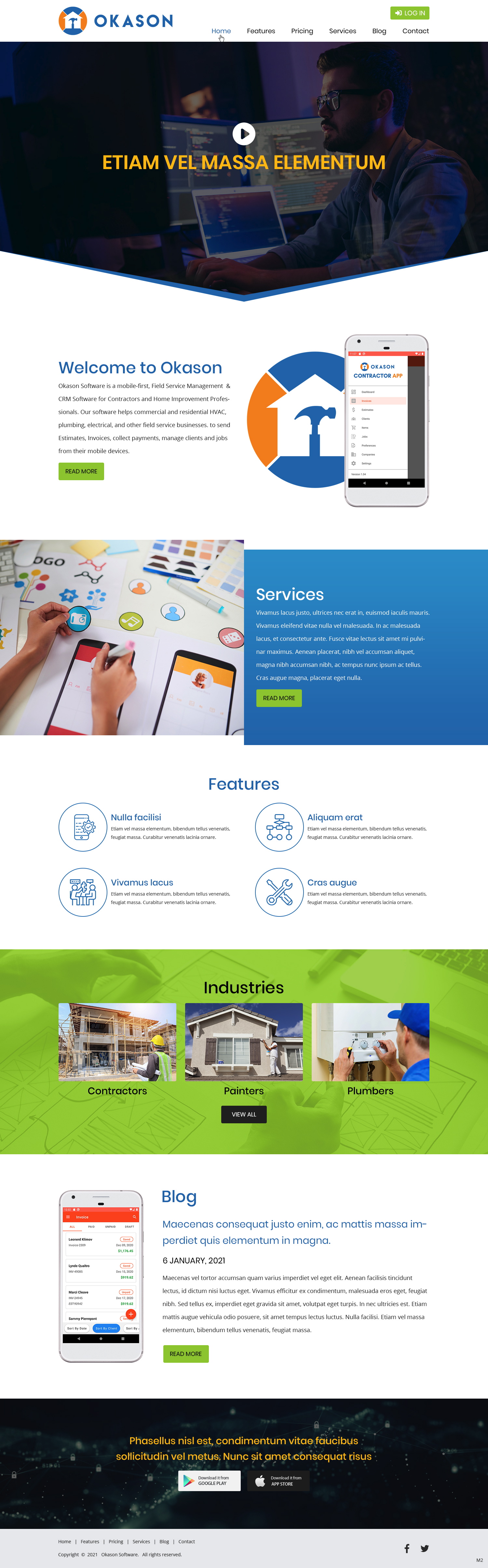 Web Design by pb for Okason Software | Design #26043242