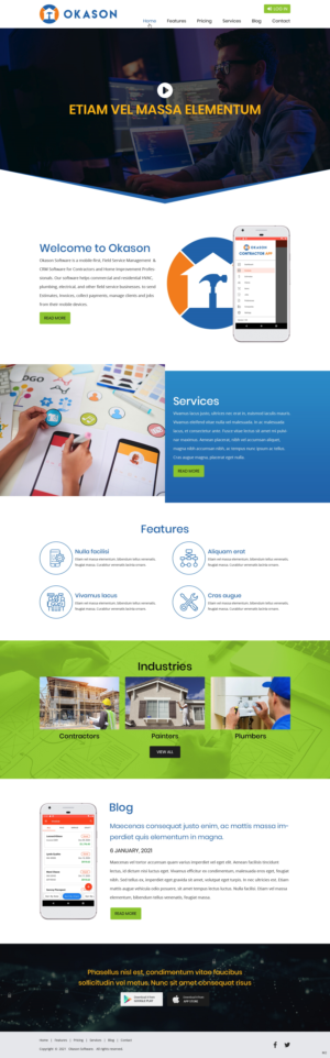 Web Design by pb for Okason Software | Design: #26043242