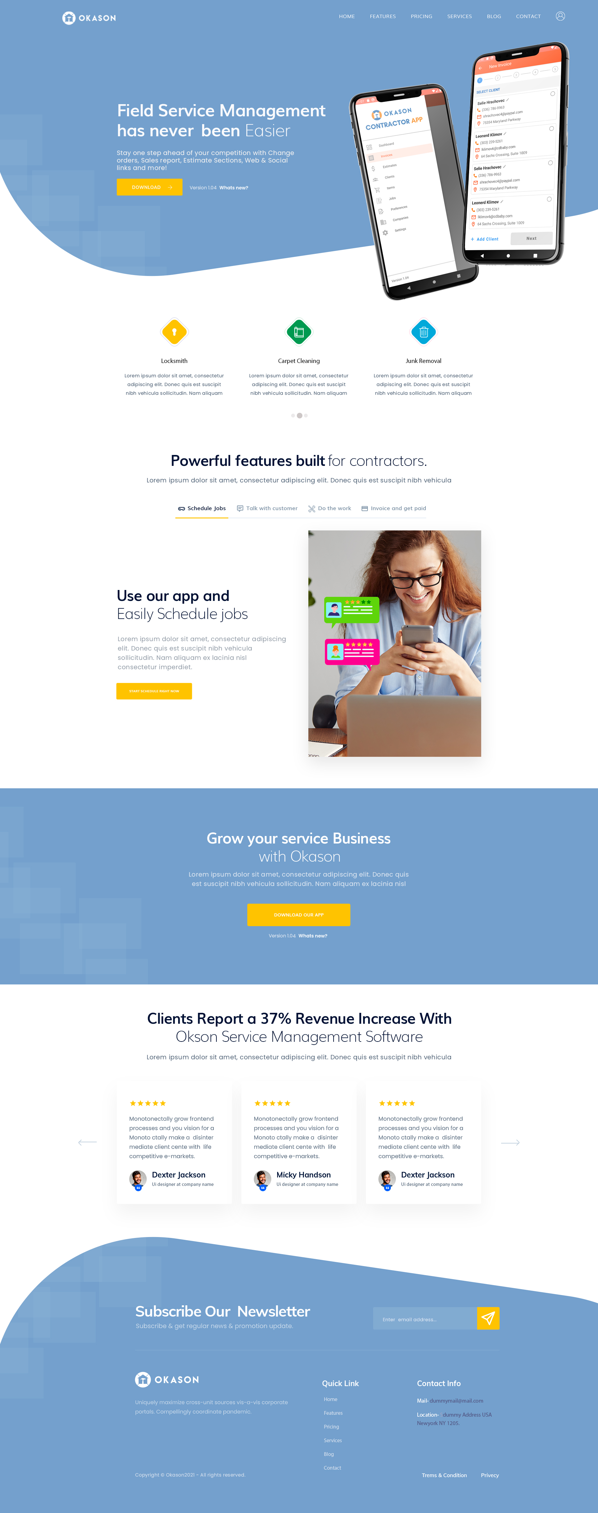Web Design by Aware Designer for Okason Software | Design #26043865