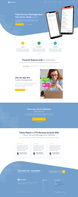 Web Design by Aware Designer for Okason Software | Design #26043865