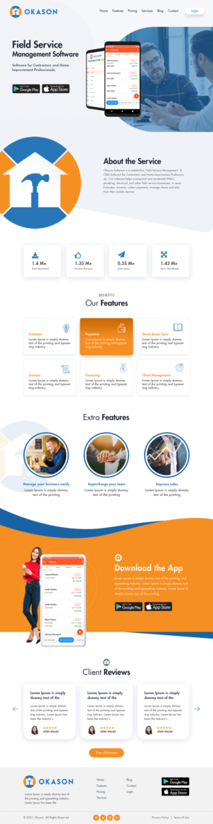 Web Design by Shijo John for Okason Software | Design: #26065566