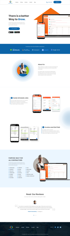 Web Design by Double d for Okason Software | Design #26043052