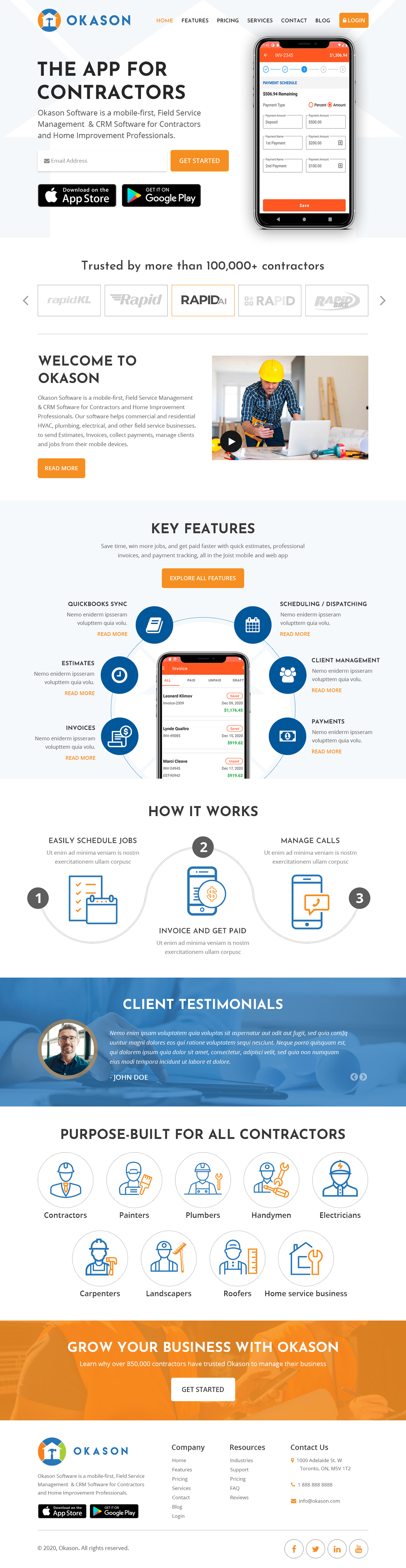 Web Design par Starlyn DS pour Okason Software | Design #26041919