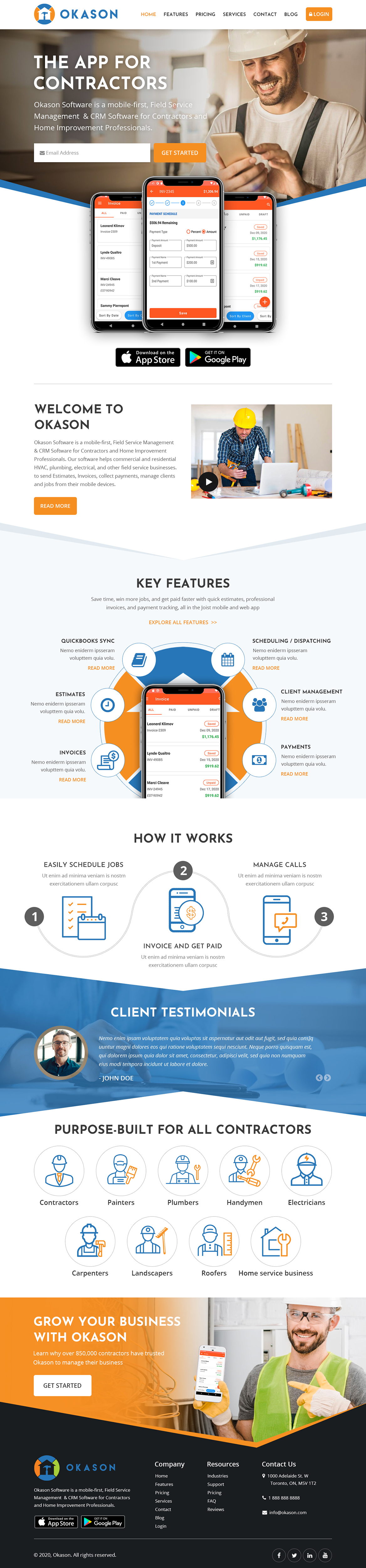 Web Design by Starlyn DS for Okason Software | Design: #26046222