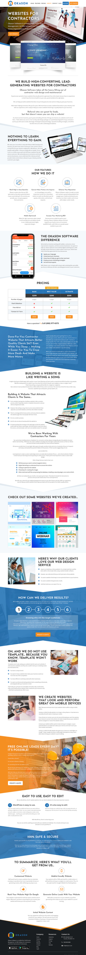 Web Design by Starlyn DS for Okason Software | Design: #26096658