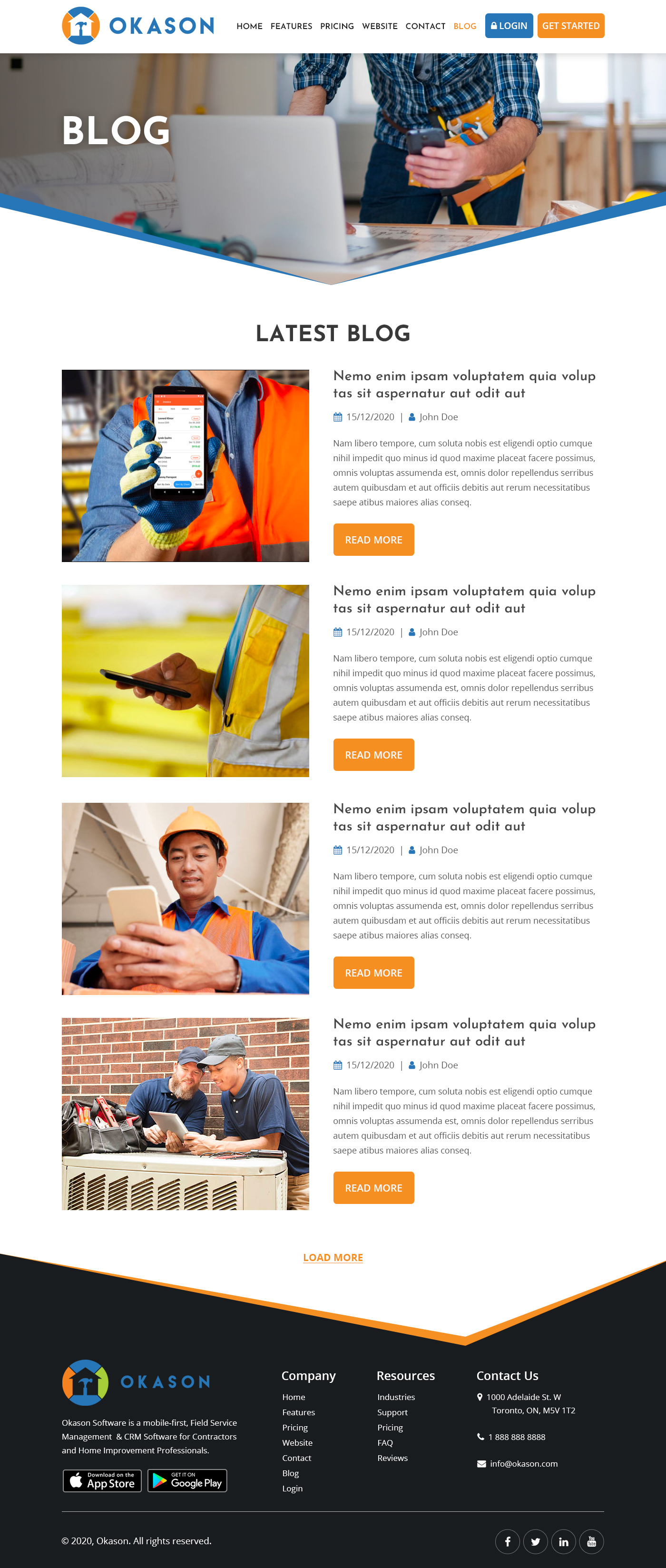 Web Design by Starlyn DS for Okason Software | Design #26098992