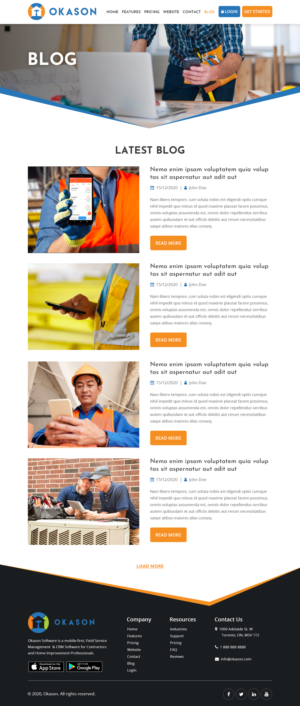 Web Design by Starlyn DS for Okason Software | Design: #26098992