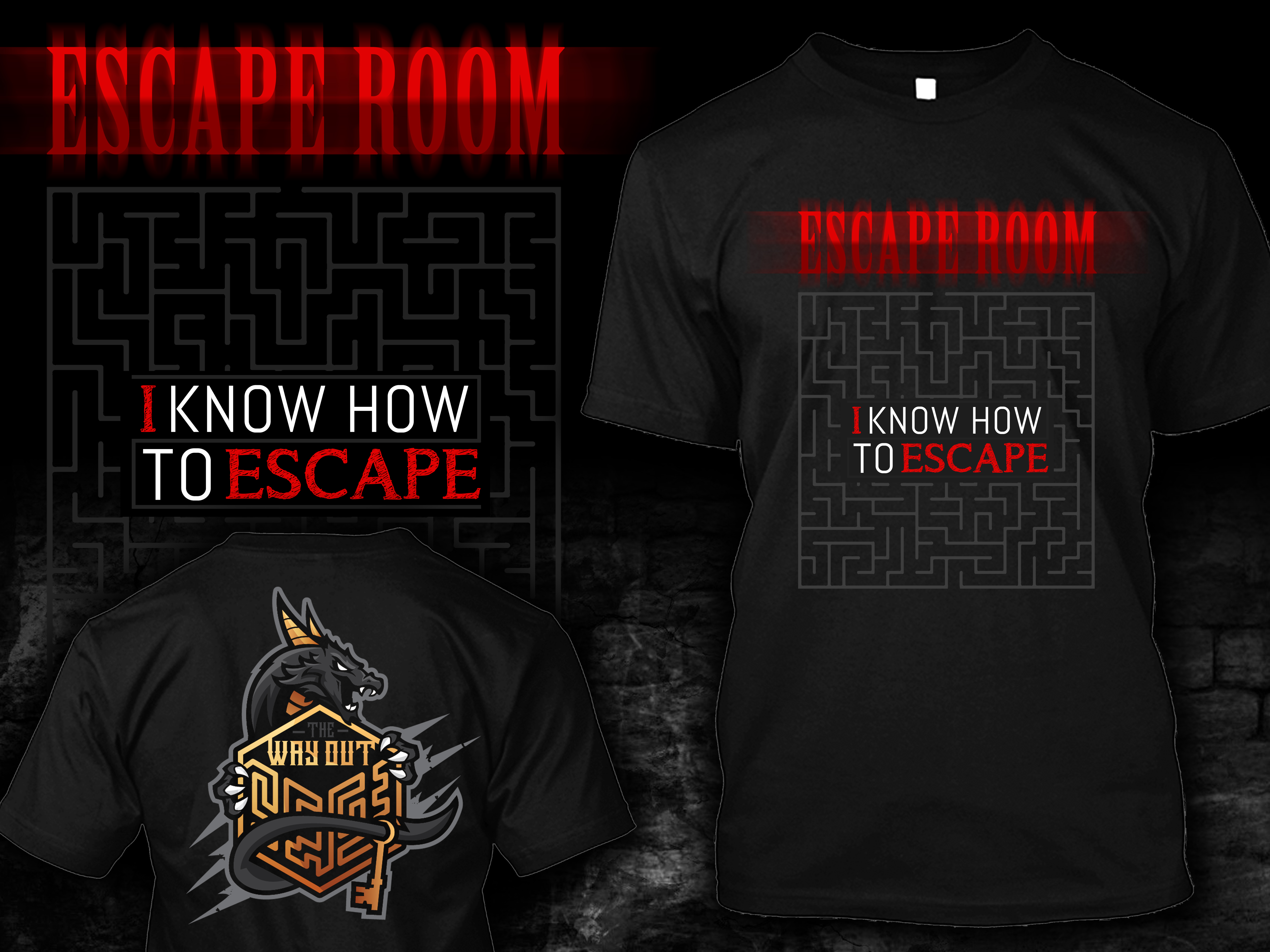 T-shirt Design by Disenio Workz for The Way Out Gladstone | Design #26086992