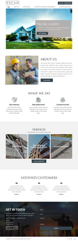 Wix Design by pb for Riedl Bauservice GmbH | Design: #26049077