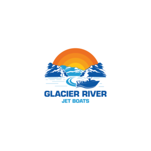 Glacier River Jet Boats | Logo-Design von Andylicious