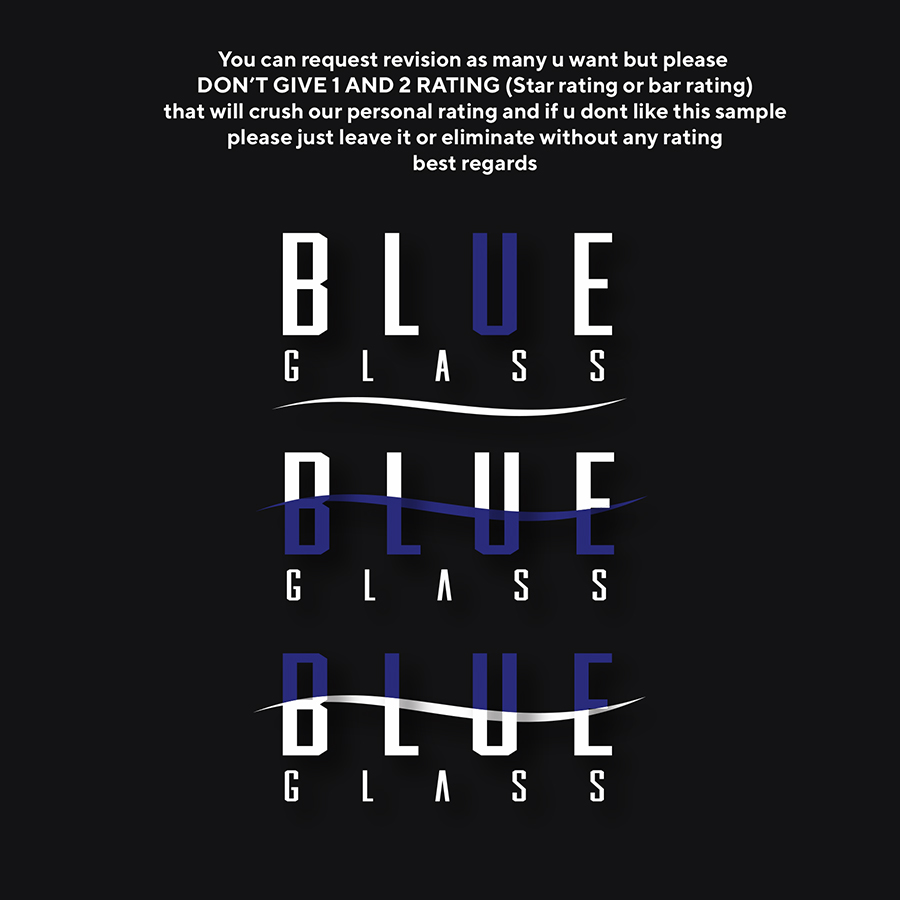 Logo Design by IdentsArt for Blue Glass Production | Design #26045322