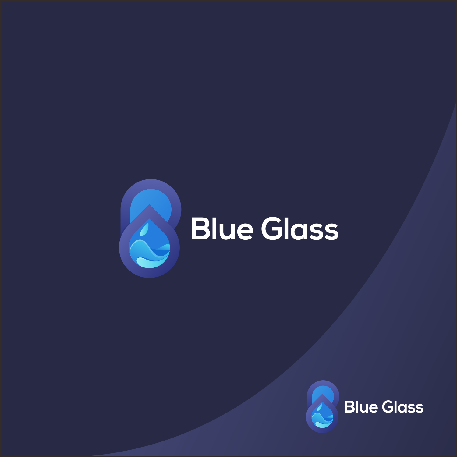 Diseño de Logo por nomnome para Blue Glass Production | Diseño #26043252