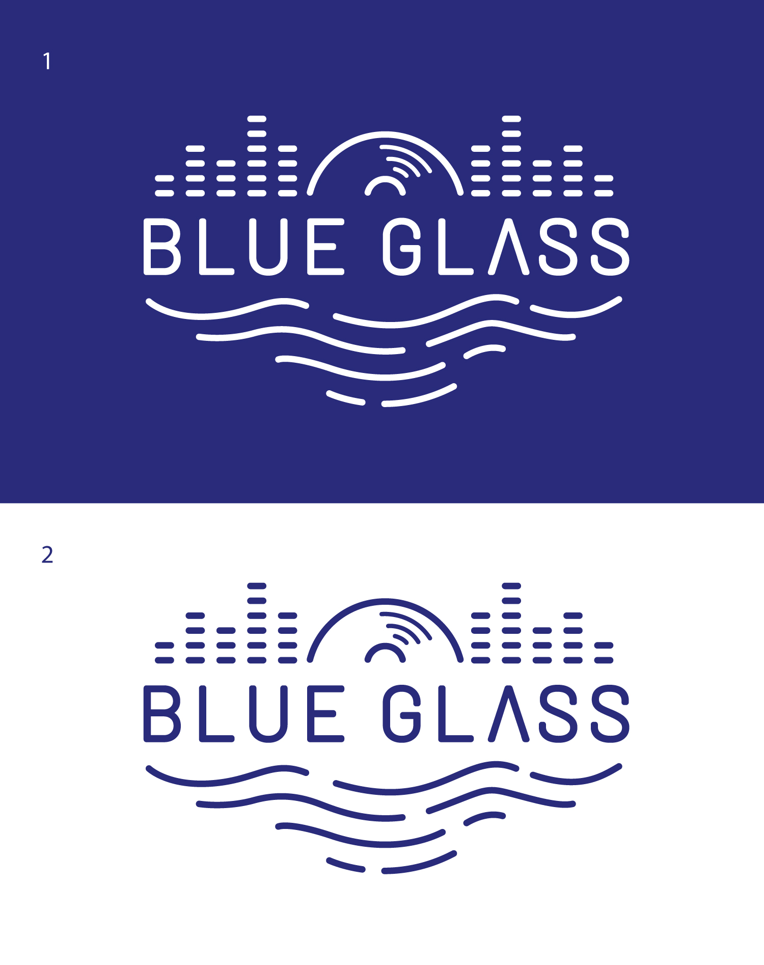 Logo Design by geni for Blue Glass Production | Design #26042970