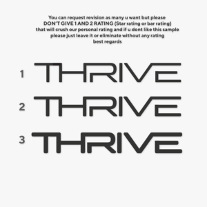 THRIVE | Logo Design by IdentsArt