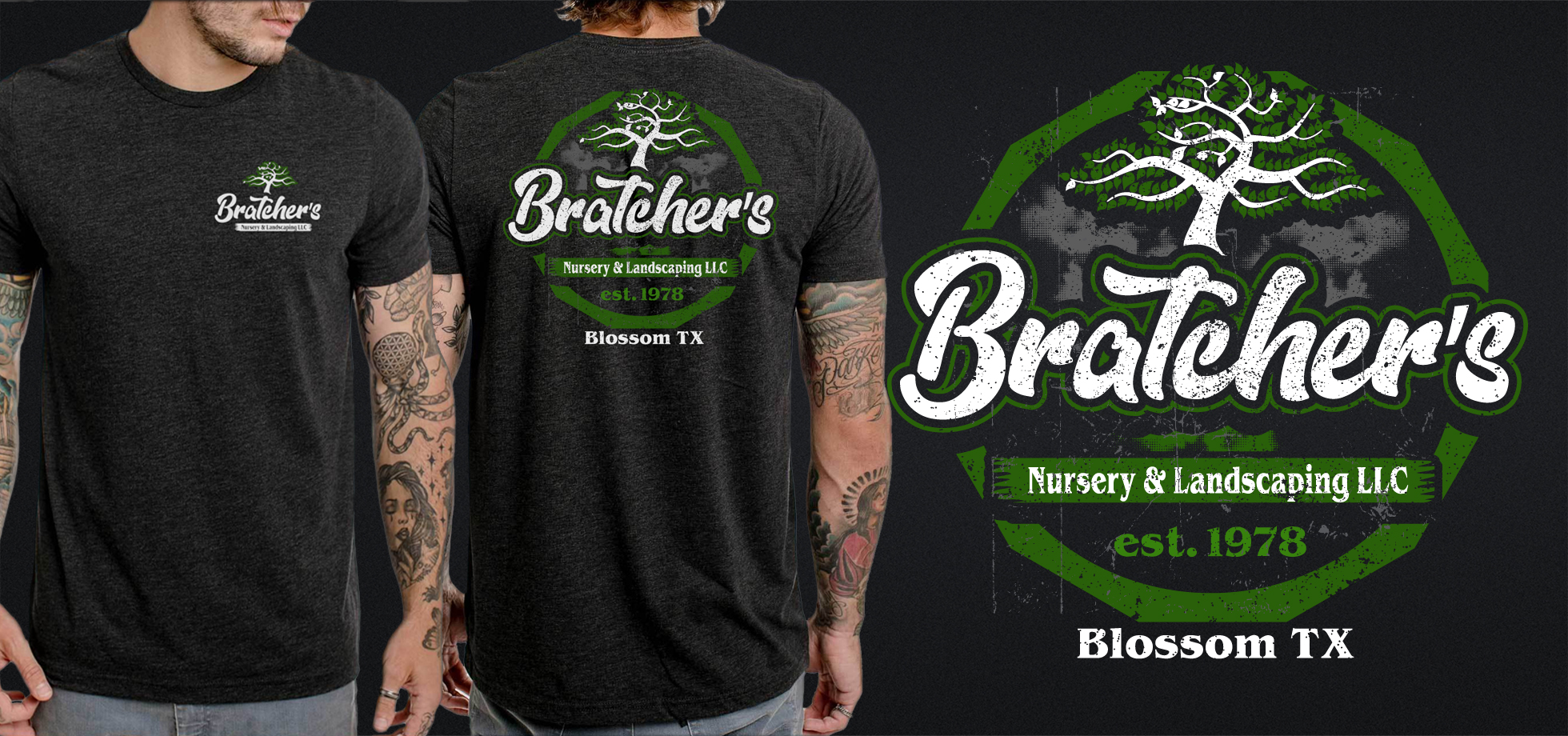 T-Shirt-Design von Xerox für Bratcher's Nursery & Landscaping LLC | Design #26069673