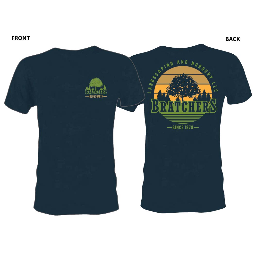 T-shirt Design by 75-R-P-Z for Bratcher's Nursery & Landscaping LLC | Design #26087893