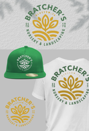 Bratcher's Nursery & Landscaping  | Diseño de Camiseta por simple mind