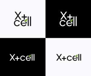 X+cell, with pure medical skincare underneath | Logo Design by step forward 2