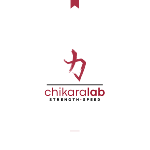 the Japanese character for chikara, strength (STR) x speed (SPD). | Logo Design by JBalloon Design