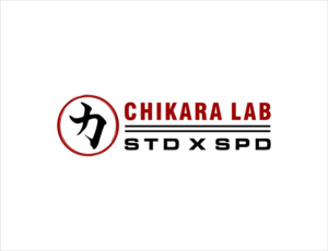 the Japanese character for chikara, strength (STR) x speed (SPD). | Logo Design by BNdesigner