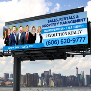 Revolution Realty / Freeman Brothers Properties billboard | Design de Panneau par Designers Hub