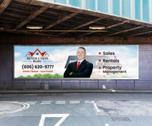 Revolution Realty / Freeman Brothers Properties billboard | Billboard Design by ecorokerz