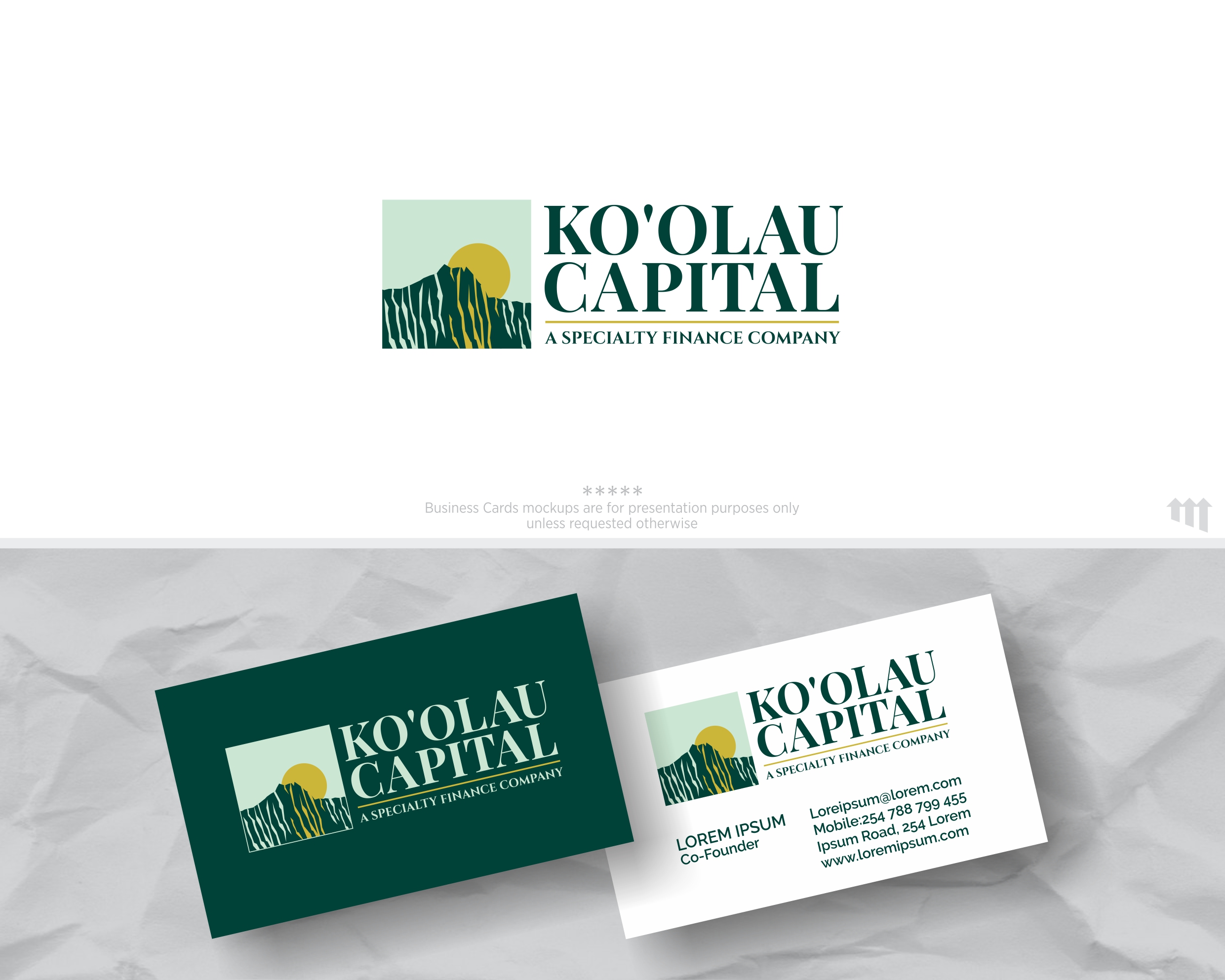 Logo Design by MBARO for Ko'olau Capital, Inc. | Design #26094043