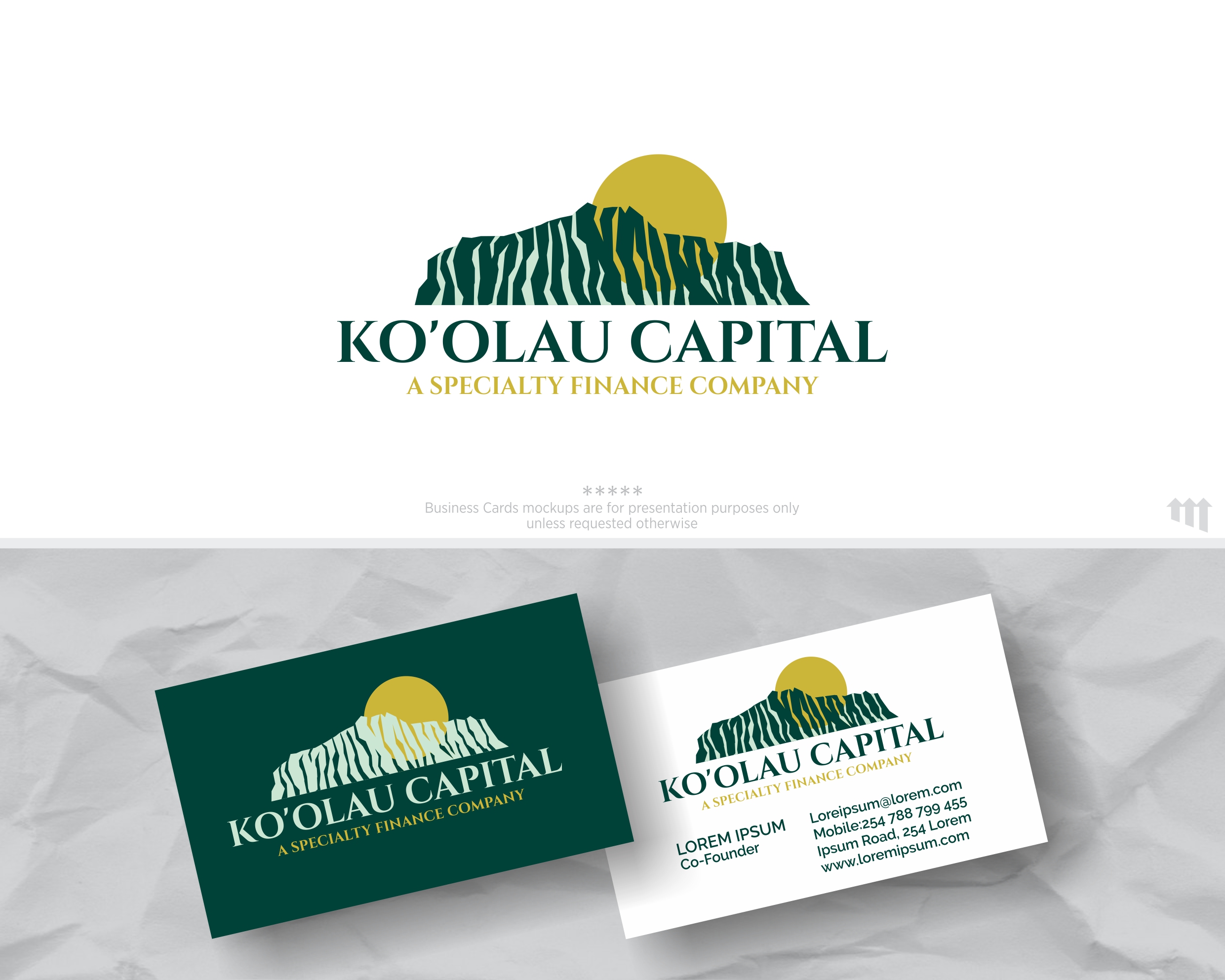 Logo Design by MBARO for Ko'olau Capital, Inc. | Design #26094050
