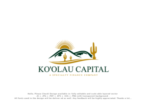 Logo Design by Pro_DesignMaster for Ko'olau Capital, Inc. | Design: #26086373