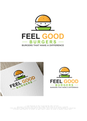 Logo Design by pinkeart for Feel Good Corp PTY LTD trading as Feel Good Burgers | Design: #26056278