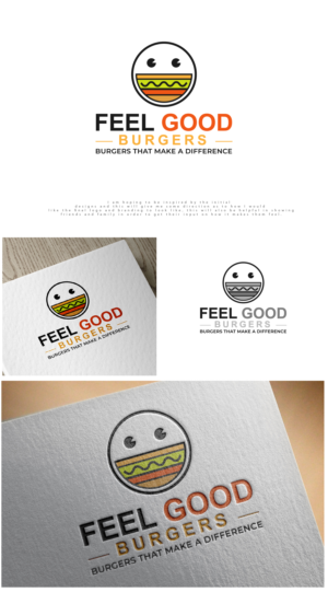 Logo Design by pinkeart for Feel Good Corp PTY LTD trading as Feel Good Burgers | Design: #26056281